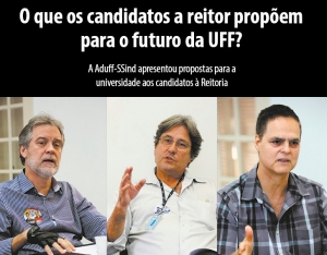 Aduff recebeu candidatos à Reitoria e entregou carta com propostas para UFF