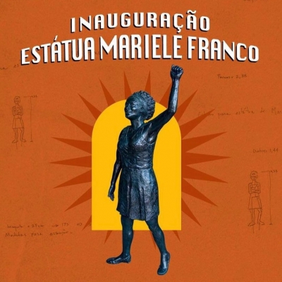 Na data em que completaria 43 anos, Estátua de Marielle Franco será inaugurada hoje (27) no Centro do Rio de Janeiro