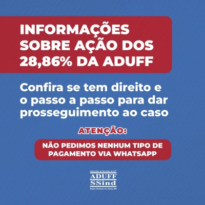 Informações sobre ação dos 28,86% da Aduff