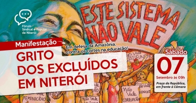 Grito dos Excluídos em Niterói tem manifestação em defesa da Amazônia e contra os cortes na Educação