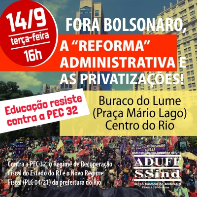 Jornada Nacional de Lutas contra a PEC 32 terá ato no Rio nesta terça (14)