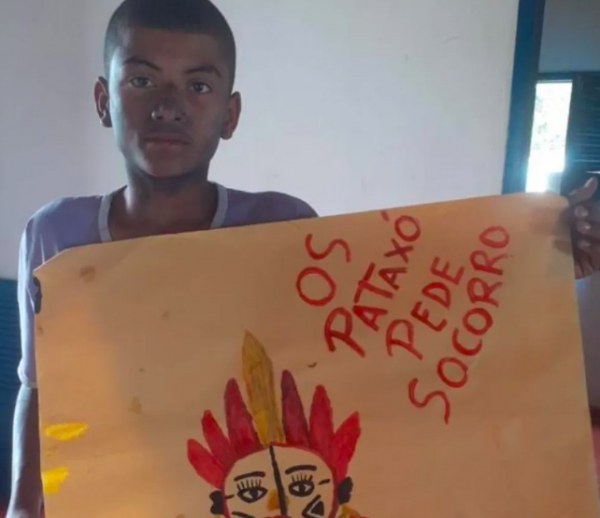 Foto divulgada pelas entidades indígenas do jovem assassinado no Sul da Bahia