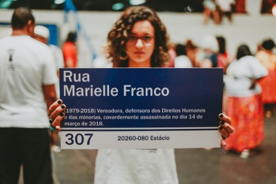 Em Volta Redonda, Aduff participa de ato simbólico que homenageia Marielle Franco e Mestre Moa
