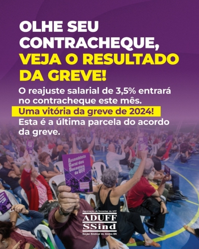 Docentes federais vão receber 3,5% da recomposição salarial escalonada e conquistada na greve de 2024