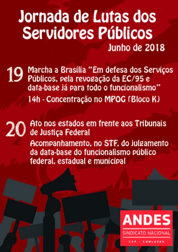 Defesa dos serviços públicos e da revogação da EC 95 terá atos em Brasília nesta terça (19)