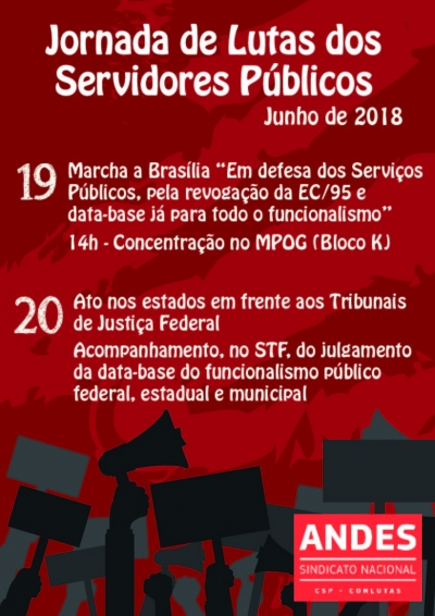 Defesa dos serviços públicos e da revogação da EC 95 terá atos em Brasília nesta terça (19)