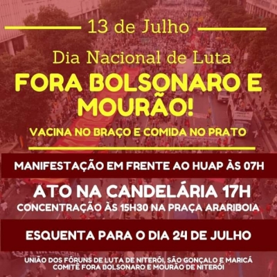 13J | Dia de luta em defesa dos Correios e pelo &#039;Fora Bolsonaro e Mourão&#039; nesta terça (13)