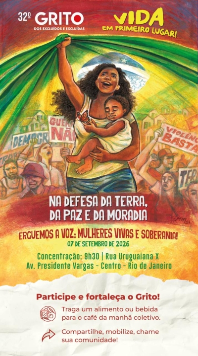 32º Grito dos Excluídos e Excluídas: em defesa da soberania, da paz e da vida