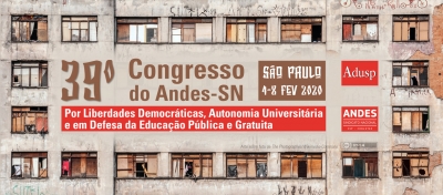 39º Congresso do ANDES-SN será realizado em São Paulo de 4 a 8 de fevereiro