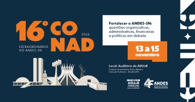 Diretoria do Andes-SN convoca o 16º Conad Extraordinário