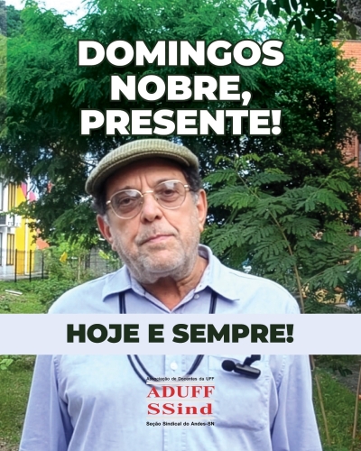 Nota de pesar da diretoria da Aduff-SSind pelo falecimento de Domingos Barros Nobre