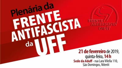 Frente Antifascista na UFF terá plenária nesta quinta (21)