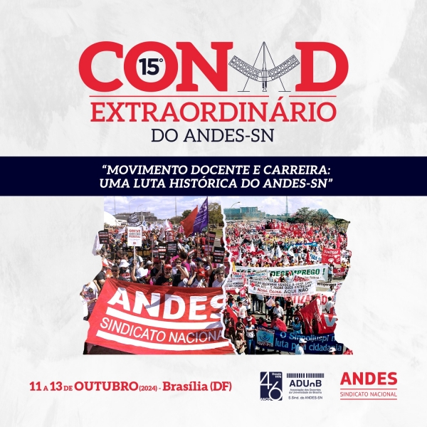 Prazo para envio de textos ao caderno do 15º Conad Extraordinário vai até 16/9