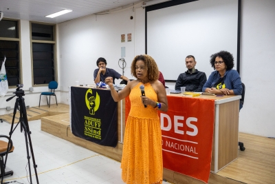 “A luta antirracista é uma luta civilizatória”, afirmou Jacyara Paiva em debate promovido pela Aduff