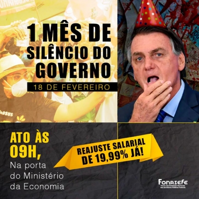 Ato em Brasília defenderá fim de salários congelados e criticará 1 mês sem respostas do governo