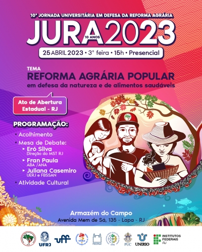 Jornada Universitária em Defesa da Reforma Agrária Popular (JURA) comemora 10 anos em 2023