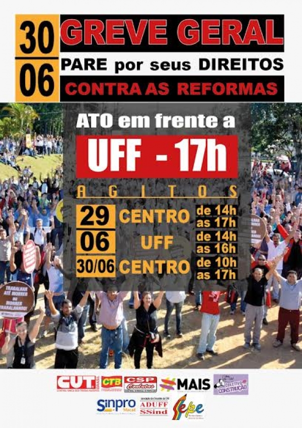 UFF de Rio das Ostras se prepara para greve geral desta sexta (30)