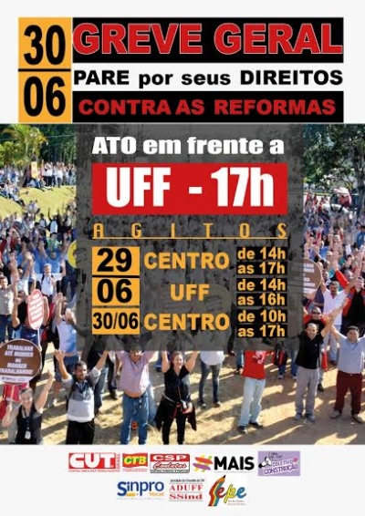 UFF de Rio das Ostras se prepara para greve geral desta sexta (30)