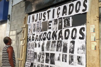 Ato na tarde de ontem (07) marcou 2 anos do despejo de moradores do “Prédio da Caixa”, em Niterói (RJ)