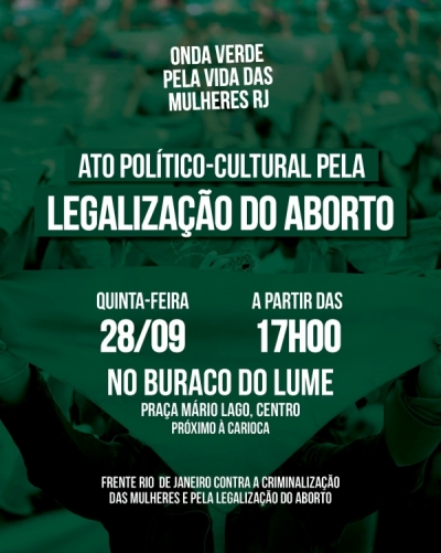 Após assembleia docente, Aduff convida para ato pelo direito ao aborto no Centro do Rio