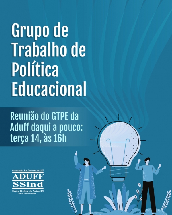 GT de Política Educacional se reúne às 16h desta terça (14)