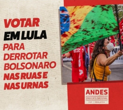 Andes-SN divulga nota sobre segundo turno das eleições