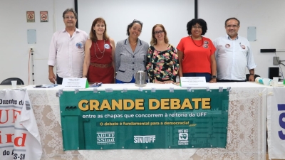 Debate reúne três das quatro chapas à Reitoria da UFF e amplia participação da comunidade universitária