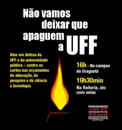 Aduff convoca participação nas manifestações em defesa da UFF