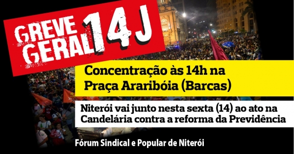 14J : Greve Geral Concentração em Niterói