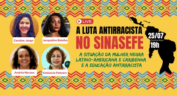 Diretora da Aduff, professora Jacqueline Botelho participa de live de formação antirracista no &#039;Dia da Mulher Negra&#039;