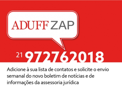 Serviço de notícias Aduff Zap começa a funcionar em 2018
