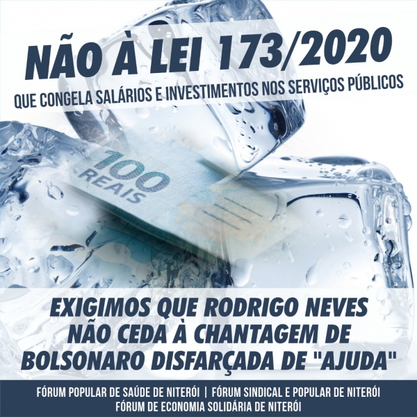União dos Fóruns de Luta de Niterói: &quot;Não à lei federal que congela salários e investimentos nos serviços públicos&quot;