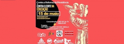 15M em Rio das Ostras: UFF participa de ato unificado contra PEC da Previdência e os cortes na Educação