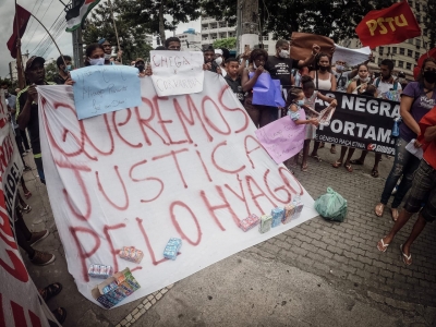 Aduff foi à manifestação que pediu justiça por Hiago Macedo dos Santos