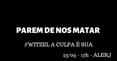 &quot;Por Agatha, dizemos: Parem de nos matar!&quot; Ato nesta segunda (23) protesta contra política genocida de Witzel nas favelas cariocas