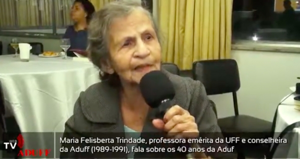 Professora Maria Felisberta recebeu homenagem nos &#039;40 Anos da Aduff&#039;