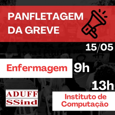Greve docente na UFF terá panfletagens nesta quarta (15) em Niterói