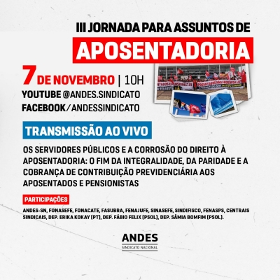 III Jornada para Assuntos de Aposentadoria começa nesta quinta (7), em Brasília